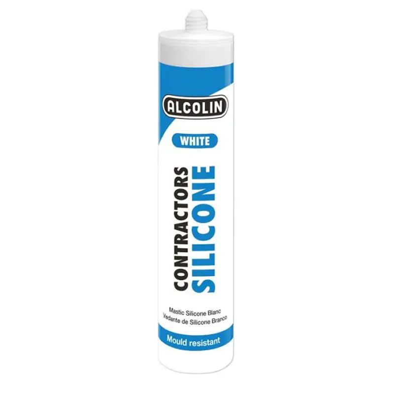 SEALANT - ALCOLIN CONTRACTORS SILICONE WHITE 260ML